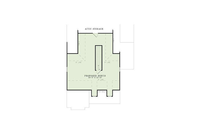 Dream House Plan - Floor Plan - Other Floor for Craftsman House Plan #17-2411 - 3 bed, 2 bath