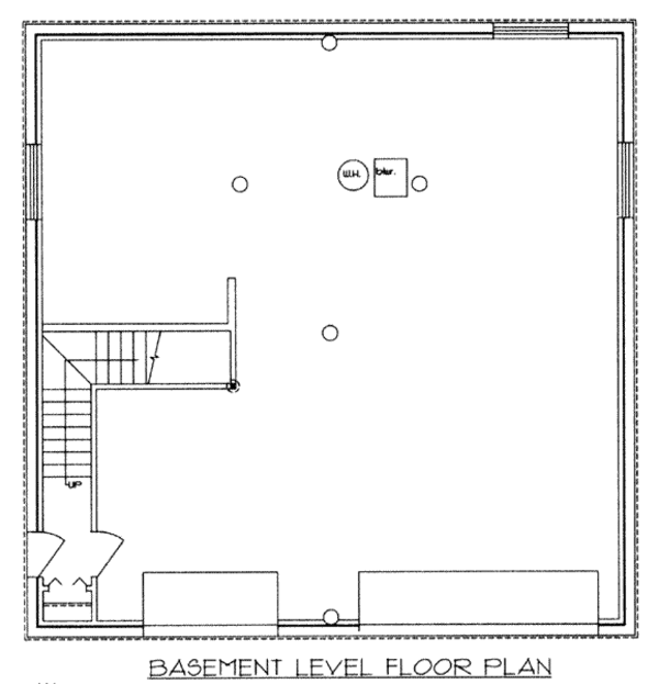 Dream House Plan - Log Floor Plan - Lower Floor Plan #117-475