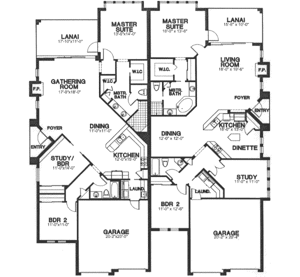Traditional Floor Plan - Main Floor Plan #115-164