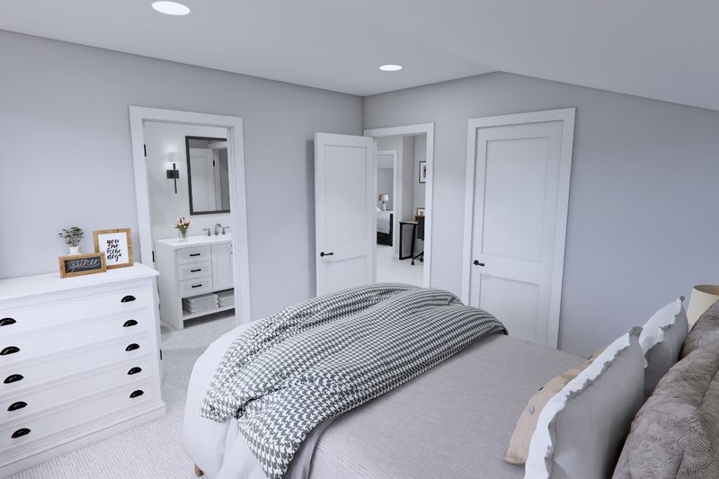 Home Plan - Interior - Bedroom 4 for Craftsman House Plan #51-1553 - 5 bed, 4 bath