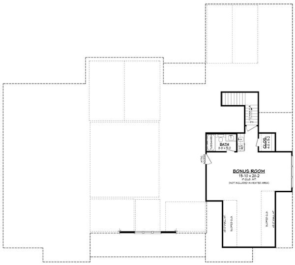 Farmhouse Floor Plan - Upper Floor Plan #430-397