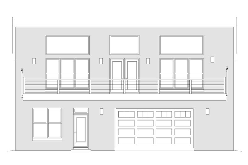 Home Plan - Exterior - Other Elevation for Modern House Plan #932-410 - 3 bed, 2 bath