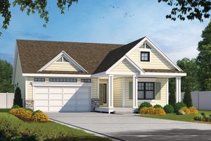 Traditional Exterior - Front Elevation Plan #20-2602