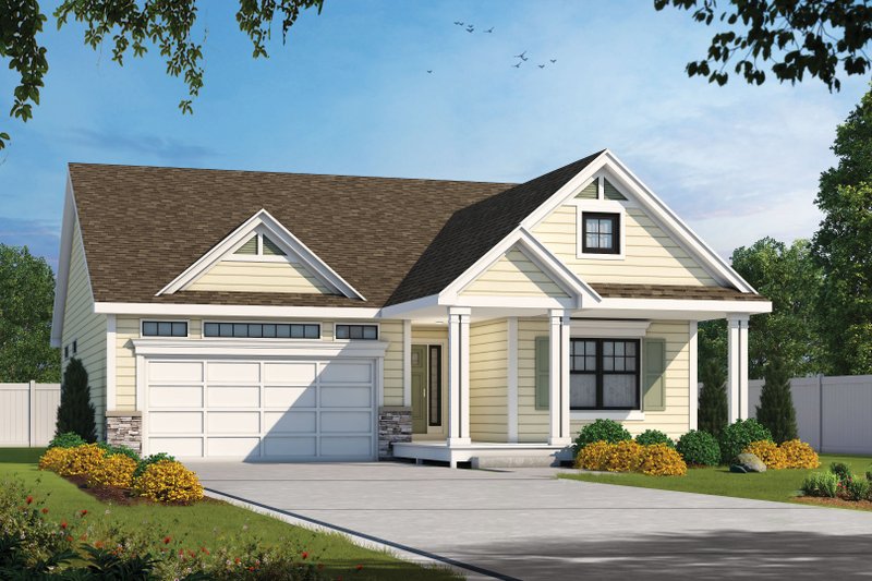 Home Plan - Traditional Exterior - Front Elevation Plan #20-2602