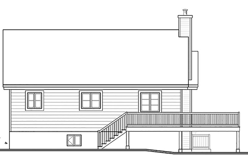 House Plan Design - Exterior - Rear Elevation for Country House Plan #23-2685 - 3 bed, 2 bath