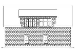 Exterior - Rear Elevation for Traditional House Plan #22-541, 0 bath