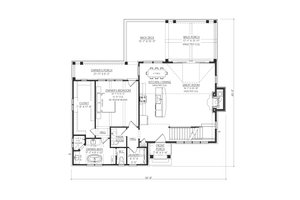 Floor Plan - Main Floor for Cabin House Plan #1094-18 - 3 bed, 2.5 bath