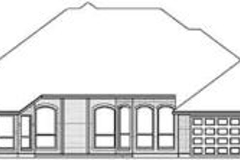 Home Plan - Exterior - Rear Elevation for Traditional House Plan #84-183 - 4 bed, 3 bath