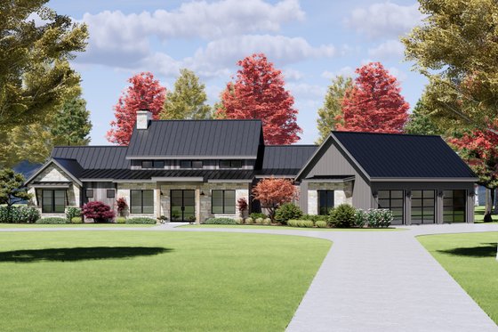 Exterior - Front Elevation 10 for Farmhouse House Plan #1096-40 - 4 bed, 4.5 bath