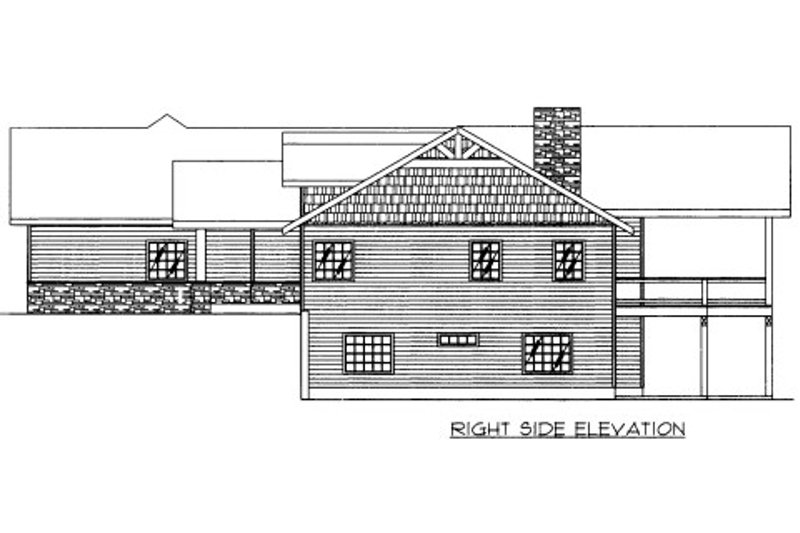 Architectural House Design - Exterior - Other Elevation for Craftsman House Plan #117-616 - 5 bed, 4 bath