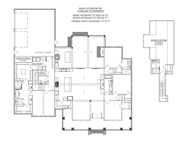 House Blueprint - Optional Basement Level
