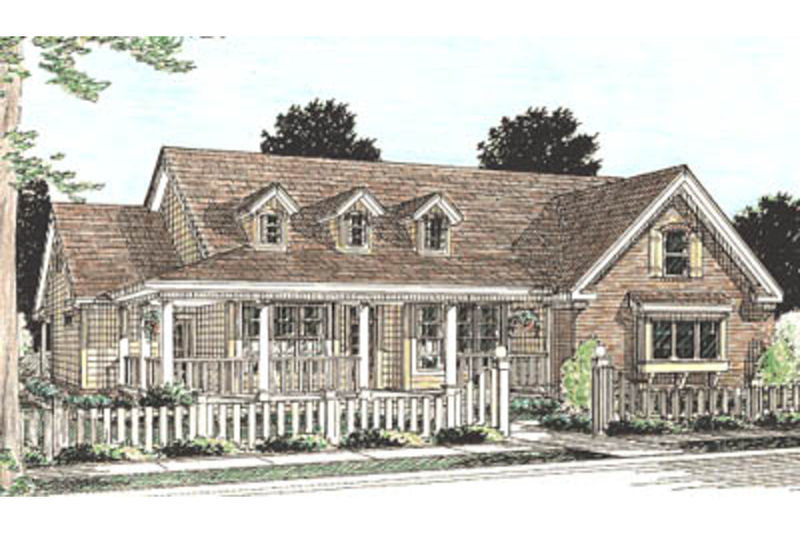 Country Style House Plan - 3 Beds 2 Baths 1838 Sq/Ft Plan #20-160