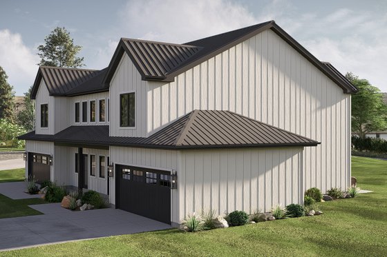 Exterior - Other Elevation 1 for Farmhouse House Plan #455-750 - 3 bed, 2.5 bath
