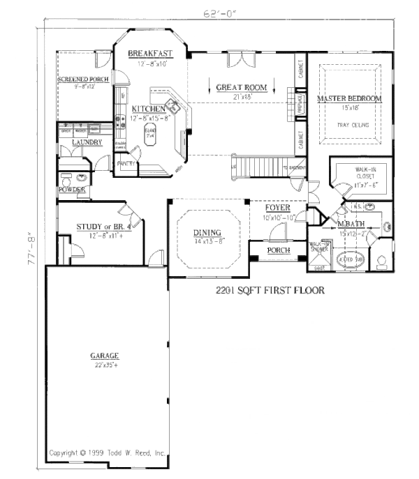 House Plan Design - European Floor Plan - Main Floor Plan #437-4