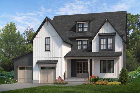 Exterior - Front Elevation 3 for Traditional House Plan #1080-2 - 5 bed, 4.5 bath