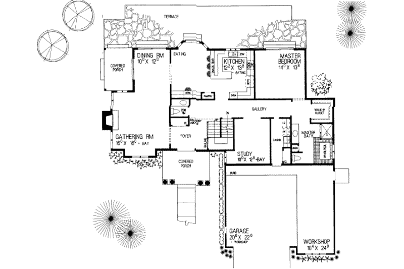Dream House Plan - Floor Plan - Main Floor for Traditional House Plan #72-458 - 4 bed, 3.5 bath