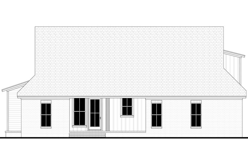 Dream House Plan - Exterior - Rear Elevation for Farmhouse House Plan #430-393 - 4 bed, 2 bath