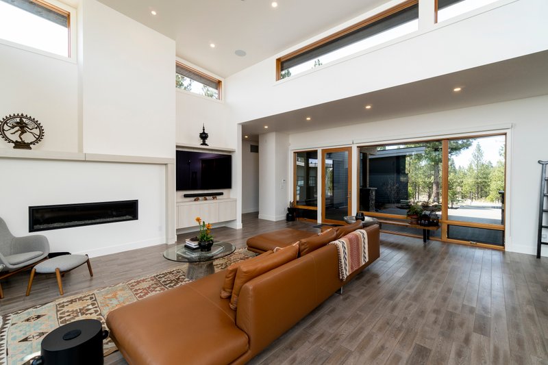 House Blueprint - Interior - Family Room 1 for Modern House Plan #892-41 - 6 bed, 5.5 bath