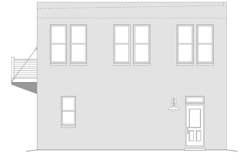 Home Plan - Exterior - Other Elevation for Southern House Plan #932-98 - 2 bed, 1 bath