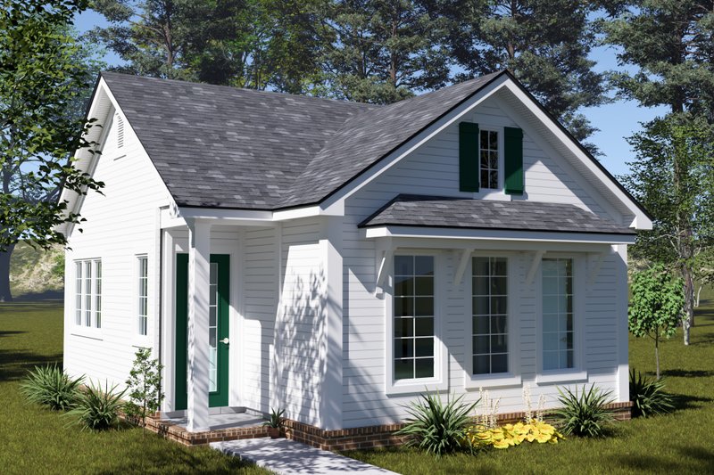 Architectural House Design - Exterior - Other Elevation for Cottage House Plan #513-2417 - 1 bed, 1 bath