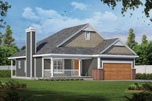 Victorian Style House Plan - 3 Beds 2 Baths 1195 Sq/Ft Plan #20-2225 ...