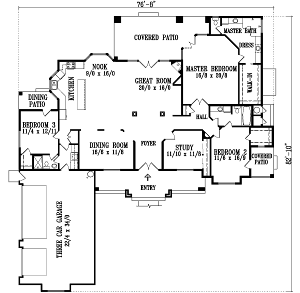 Floor Plan - Main Floor Plan #1-1182