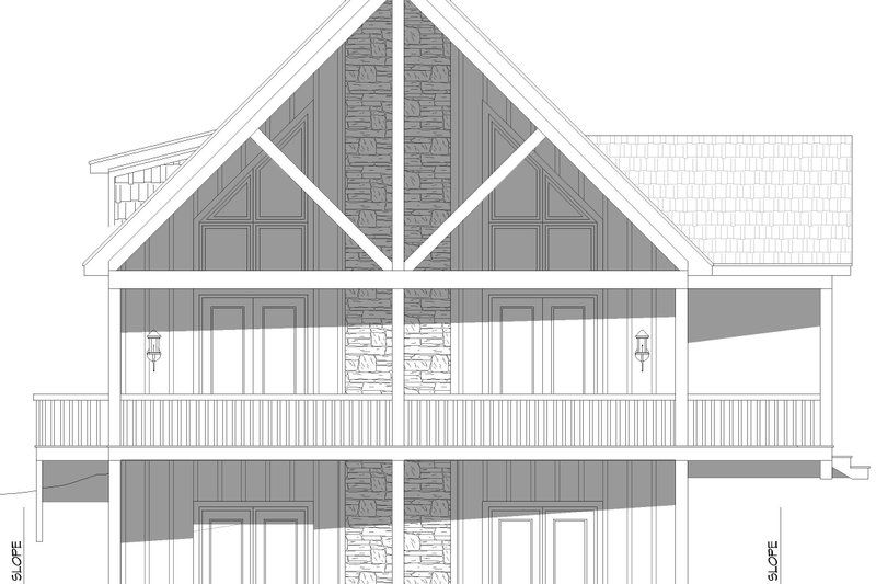 House Design - Exterior - Other Elevation for Country House Plan #932-1239 - 2 bed, 2.5 bath
