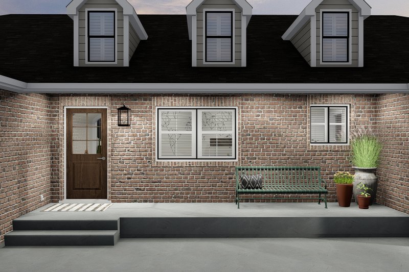 Architectural House Design - Exterior - Covered Porch for Traditional House Plan #1060-63 - 3 bed, 2.5 bath