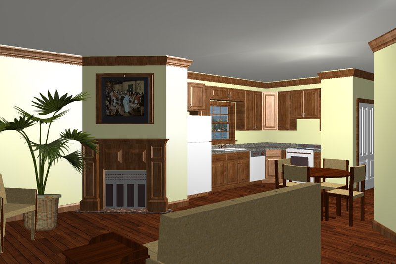 Home Plan - Interior - Other for Southern House Plan #44-148 - 2 bed, 1 bath