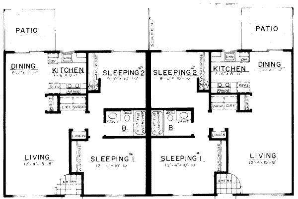 Ranch Floor Plan - Main Floor Plan #303-417