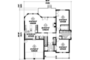 Country Style House Plan - 2 Beds 1 Baths 1842 Sq/Ft Plan #25-4449 