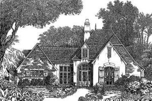 Dream House Plan - European Exterior - Front Elevation Plan #301-112