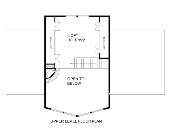 Craftsman Floor Plan - Upper Floor Plan #117-997