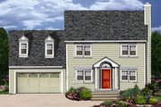 Colonial Style House Plan - 3 Beds 2.5 Baths 1681 Sq/Ft Plan #3-273 