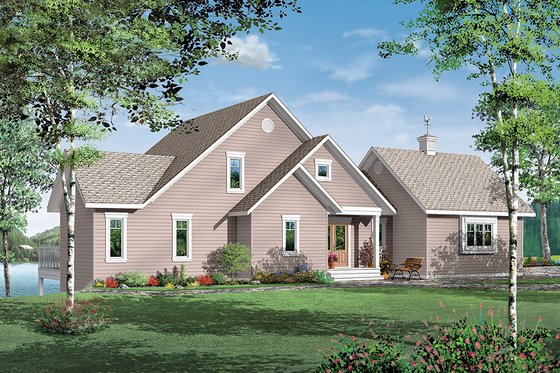 Exterior - Front Elevation for Cottage House Plan #23-2069 - 4 bed, 3.5 bath