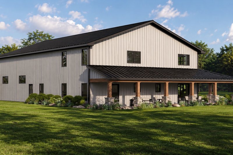 House Blueprint - Exterior - Other Elevation for Barndominium House Plan #1064-492 - 4 bed, 3.5 bath
