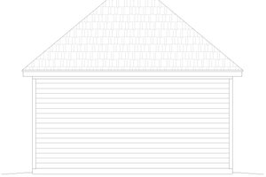 Exterior - Rear Elevation for Country House Plan #932-233, 0 bath