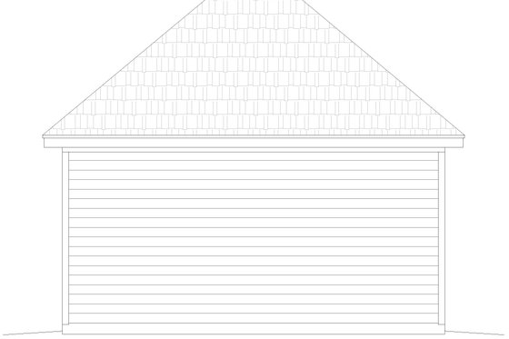 Exterior - Rear Elevation for Country House Plan #932-233, 0 bath