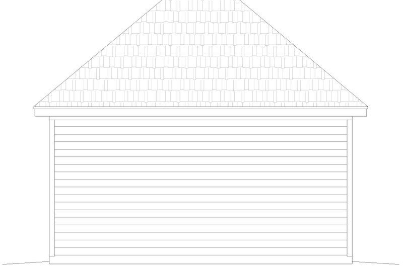Home Plan - Exterior - Rear Elevation for Country House Plan #932-233, 0 bath