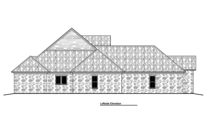 House Blueprint - Exterior - Other Elevation for Traditional House Plan #1081-23 - 4 bed, 3 bath