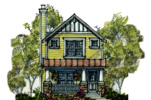 Craftsman Exterior - Front Elevation Plan #20-1753