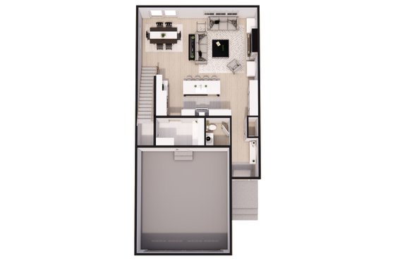 Floor Plan - Main Floor 1 for Farmhouse House Plan #51-1518 - 4 bed, 2.5 bath
