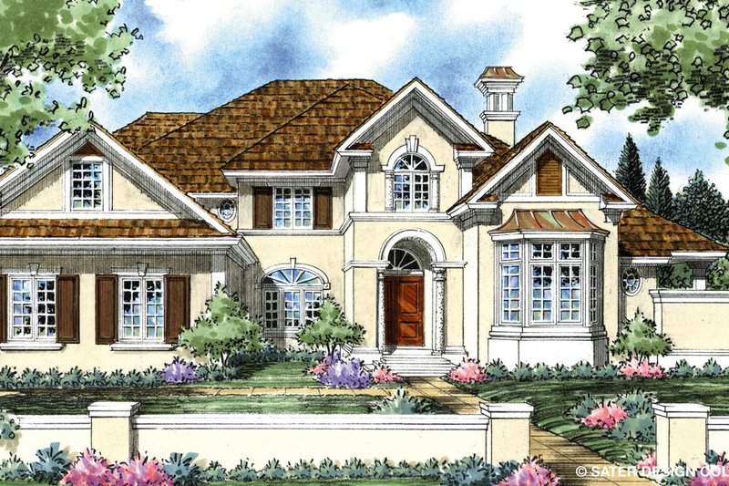 Traditional Style House Plan - 4 Beds 4.5 Baths 4022 Sq/Ft Plan #930-268
