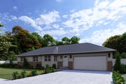 Ranch Style House Plan - 3 Beds 1.5 Baths 1350 Sq/Ft Plan #1060-388 