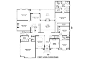 European Style House Plan - 5 Beds 3.5 Baths 4447 Sq/Ft Plan #81-13839 