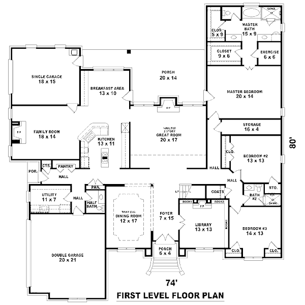 European Floor Plan - Main Floor Plan #81-13839