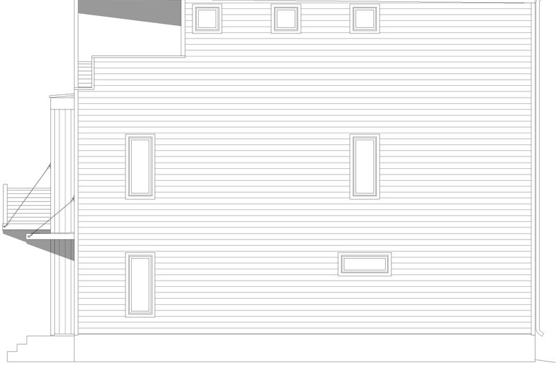 House Blueprint - Exterior - Other Elevation 1 for Contemporary House Plan #932-1412 - 3 bed, 3.5 bath