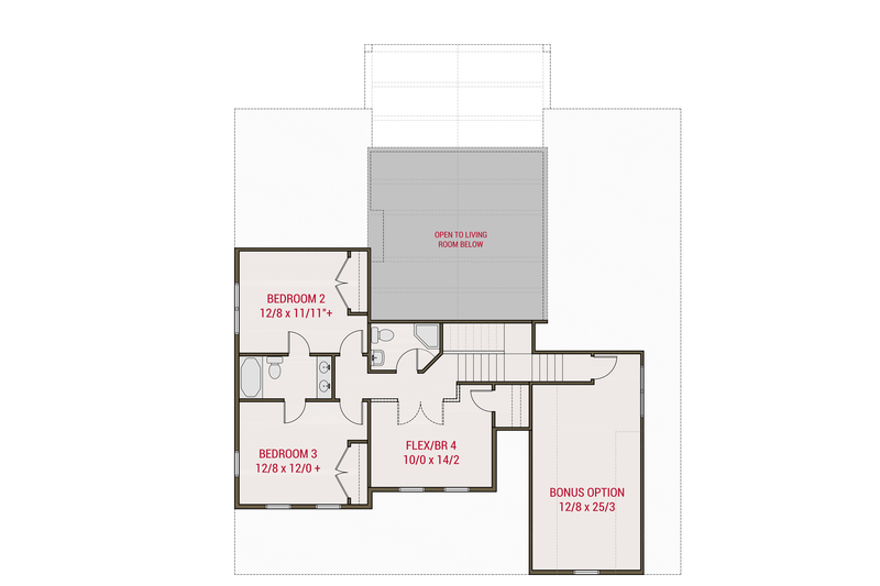 House Blueprint - Floor Plan - Upper Floor for Farmhouse House Plan #461-103 - 5 bed, 4 bath