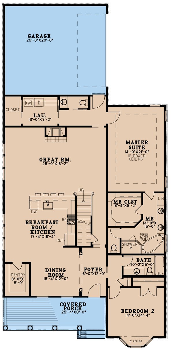 Traditional Floor Plan - Main Floor Plan #923-272