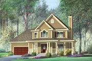 Country Style House Plan - 3 Beds 2 Baths 1708 Sq/Ft Plan #25-4318 